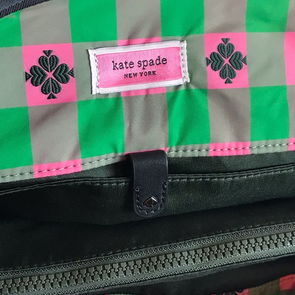 Kate Spade Morley Large Tote Green Pink Black with Dustbag - Picture 9 of 16